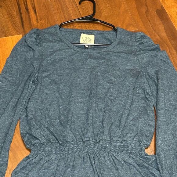 Chaser women’s triblend puff sleeve smocked tunic dress size medium NWT - Picture 3 of 8